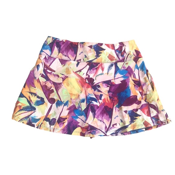 Eleven by Venus Williams Abstract Multicolor Skort Side Pockets Size M - Picture 2 of 7